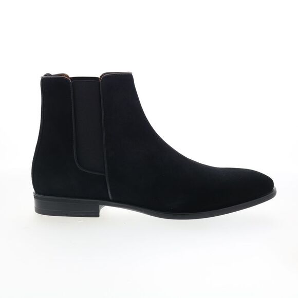 Aquatalia Mens Adrian Dress Suede Black Boots (NWT)